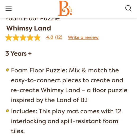 B. Toys Floor Foam Puzzle - Picture 2 of 8